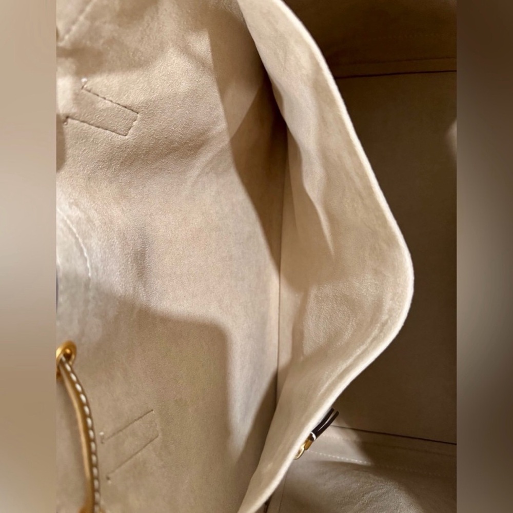 Tory Burch Monogram Drawstring Tote - Picture 8 of 16